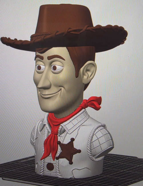 10" Toy story woody bust 3dCurioPrints 3dcurioprints.com New 99.99 