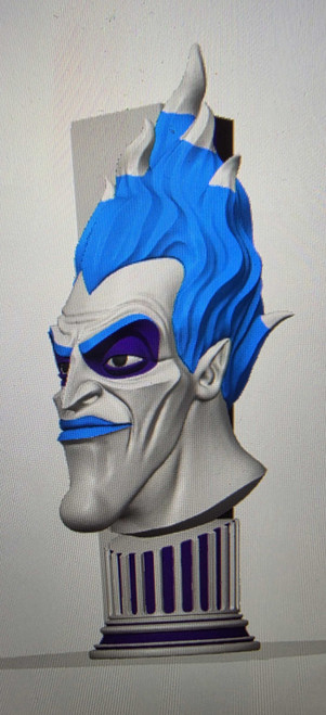 10" Disney Hades bust 2 color options 3dCurioPrints 3dcurioprints.com New 99.99 