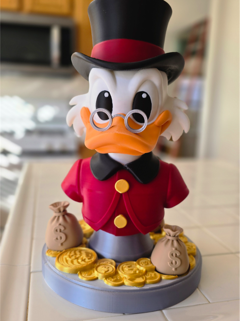 1ft 3in 15" Scrooge Mcduck bust 3dCurioPrints 3dcurioprints.com New 179.99 