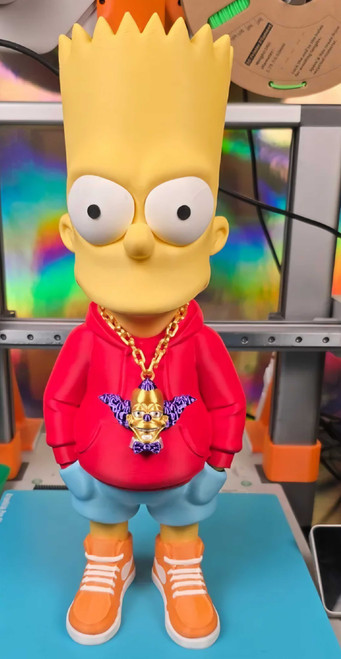 1ft 7in 19" rban Bart Simpson some changes bart yellow shoes blue, sweatshirt can make orange or red 3dCurioPrints 3dcurioprints.com New 199.99 