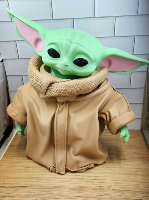 8" tall Yoda Grogu star wars 89.99 3dCurioPrints 3dcurioprints.com 444875086234_372E