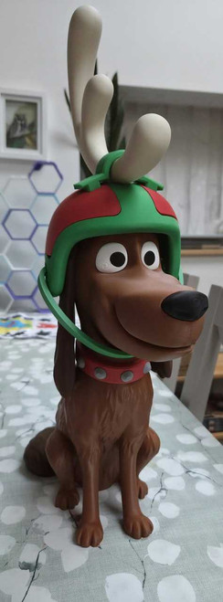 1ft 10in 22" Max grinches dog with antlers MASSIVE 3dCurioPrints 3dcurioprints.com New 199.99 