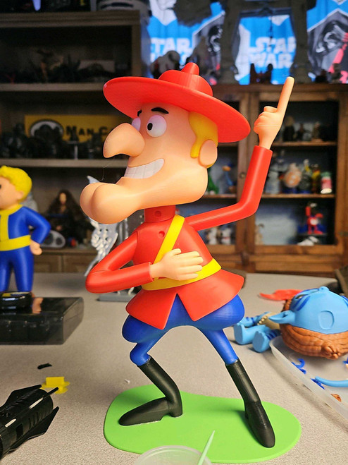 1ft Dudley do right 6 walls you have to glue base when you receive 3dCurioPrints 3dcurioprints.com New 99.99 