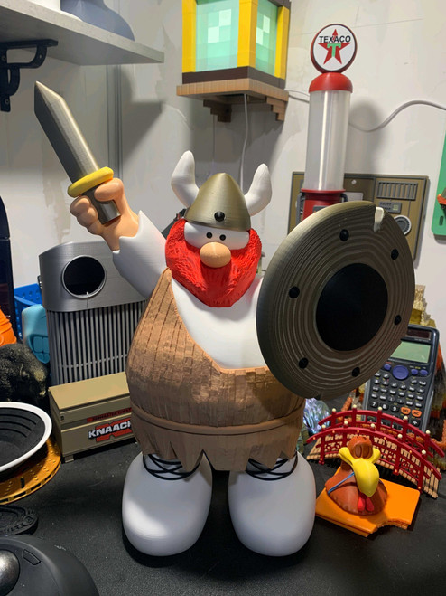 1ft 8in 20" Massive HAGAR the horrible old comic 20" with sword you gluein sword due to shipping 3dCurioPrints 3dcurioprints.com New 199.99 
