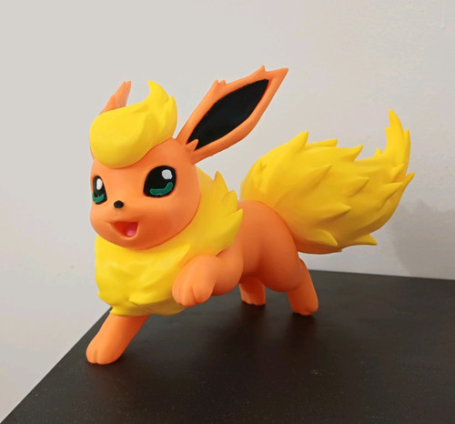 11" Flareon Pokémon leaping
