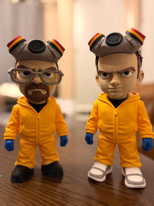 (2) set 1ft each walter and Jesse pinkman breaking bad 249.99 3dCurioPrints 3dcurioprints.com 444876119409_4C54