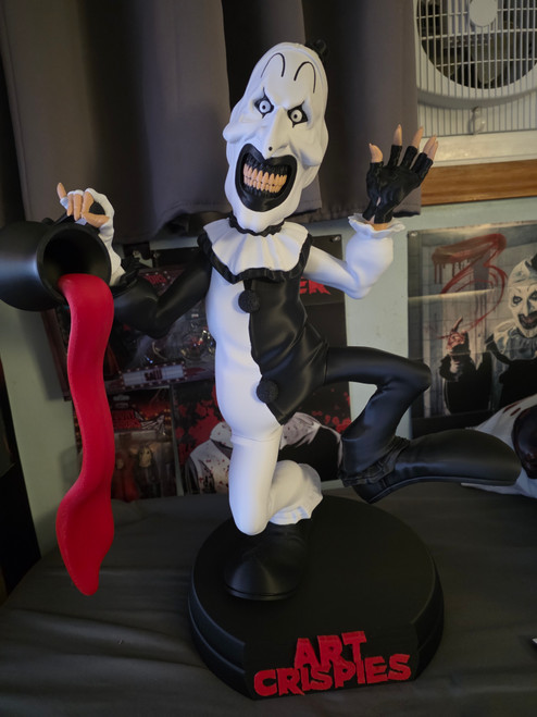 1ft 11in 23" Terrifier Art the clown Art Crispies almost 2 feet tall