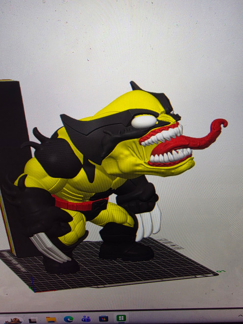 10" Wolverine venomverine yellow suit