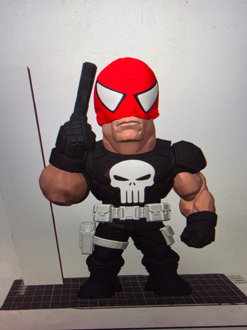 10" Spider punisher white belt