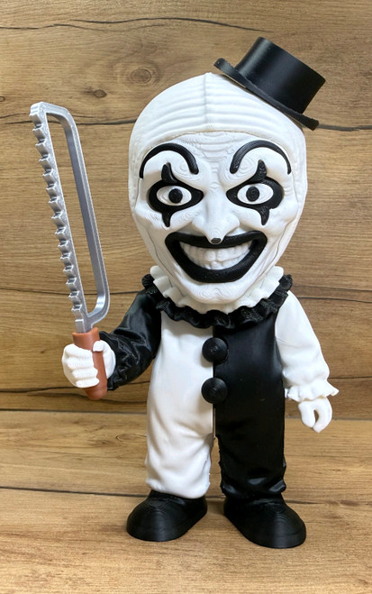 18" 1ft 6in Terrifier art the Clown head will be up less scaring 