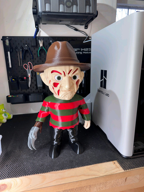 20" 1ft 8in Freddy Krueger from Nightmare on elm street due to shipping you glue in claw