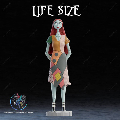 Custom Life Size Sally Halloween Wall Cutout Decoration 4999.99 3dCurioPrints 3dcurioprints.com 444893361931_6937