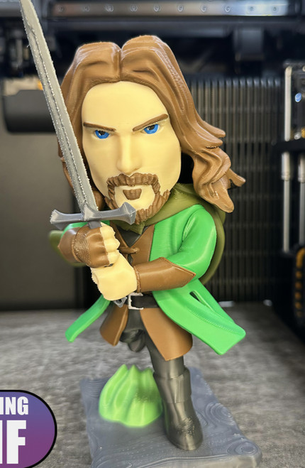 17" 1ft 5in LOTR Aragorn eyes brown lord of the rings