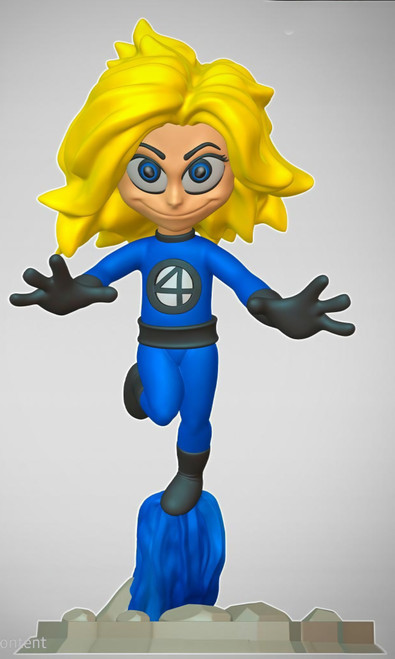 1ft 5in 17" Fantastic 4 Four Sue Storm Invincible girl 300% only change eyes are black unfortunately 