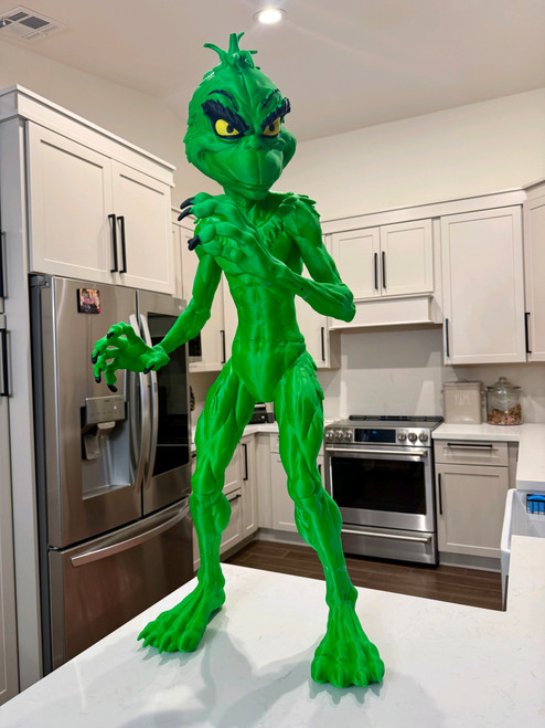 3ft Alien Grinch sneaky Pete you must glue when you receive 