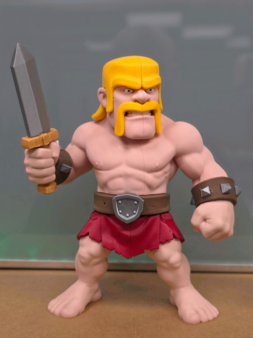 20" Barbarian Clash of Clans MASSICE 1ft 8in figure you glue in sword