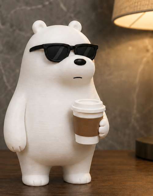 10" Ice bear cold w/ coffee 