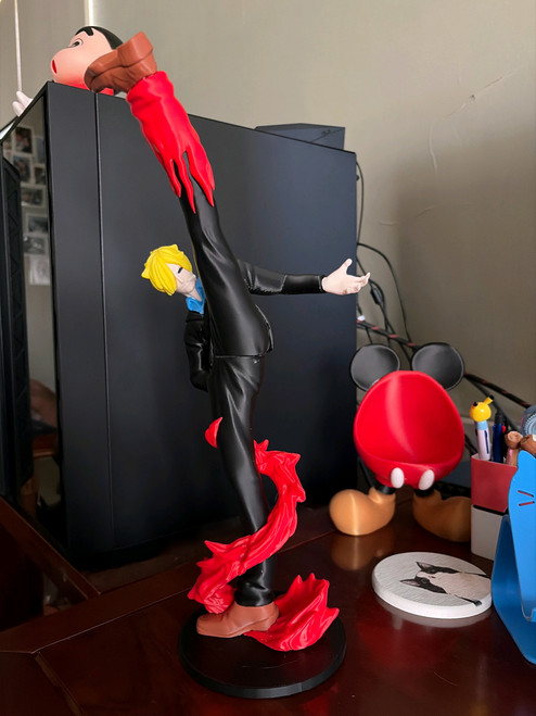 1ft 10in 21.5" Sanji one piece anime popular stance 6 walls