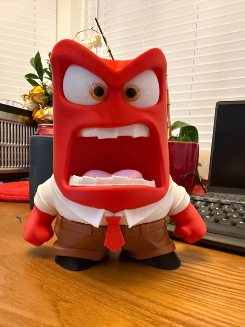 15" 1ft 3in Disney Anger Inside out life-size 159.99 3dCurioPrints 3dcurioprints.com 444841981707_05AB