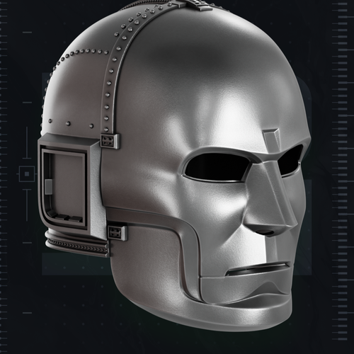 Doomsday Dr. Doom Ugly Mask fits heads up to 24" 