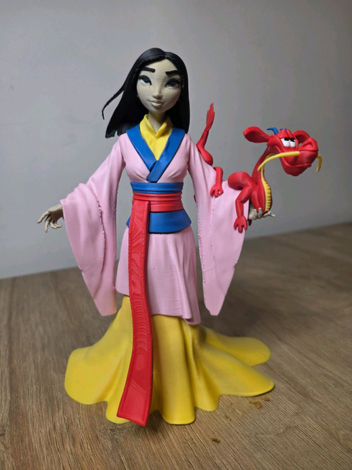 1ft 2in 14" Mulan and Mushu disney