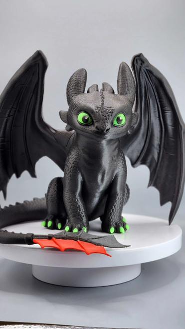 12" 1ft Handmade Toothless from How To Train Your Dragon 129.99 3dCurioPrints 3dcurioprints.com 444807078544_D484