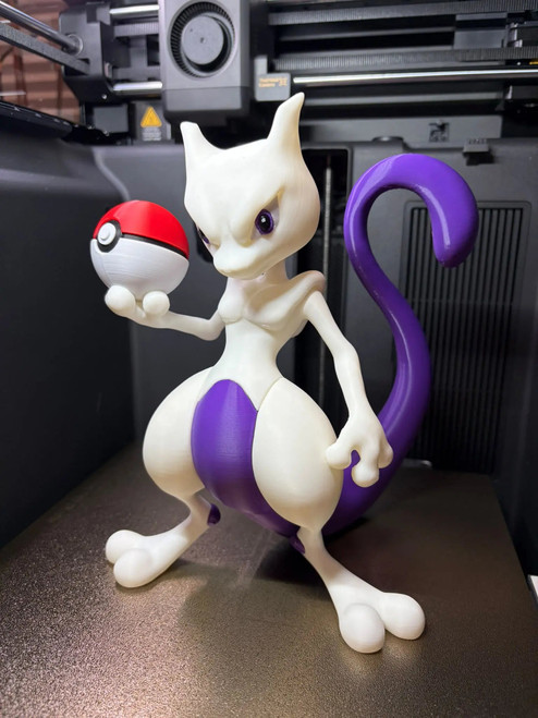 11 " Pokemon Mewtwo Custom Bust Statue 119.99 3dCurioPrints 3dcurioprints.com 444807331513_6038