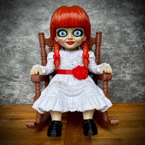 15 Inch Annabelle Sitting On Chair Horror Collectible Statue Figure 269.99 3dCurioPrints 3dcurioprints.com 444829643899_010B