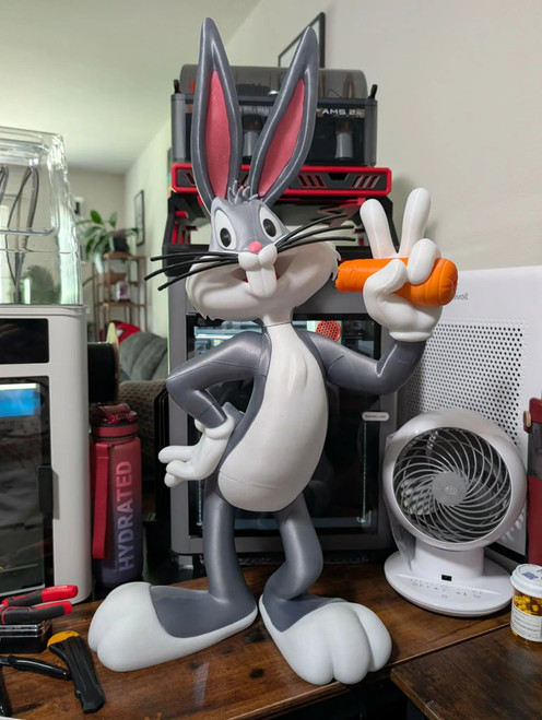 32" Life size bugs bunny legs/arms glued by you 699.99 3dCurioPrints 3dcurioprints.com 444829874914_4C83