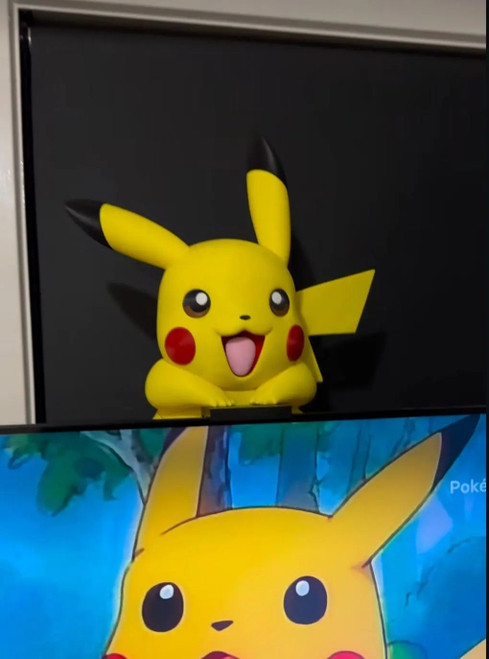 Pikachu Screen Buddy Full Size Pokemon TVs 19 To 100 Mounting Hardware Inc 259.99 3dCurioPrints 3dcurioprints.com 444373048689_4280