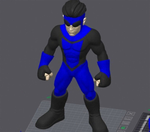 Invincible Man Superhero Blue Suit 26 Inch Giant Display Figure For Collectors And Fans 249.99 3dCurioPrints 3dcurioprints.com 444425714402_9B13