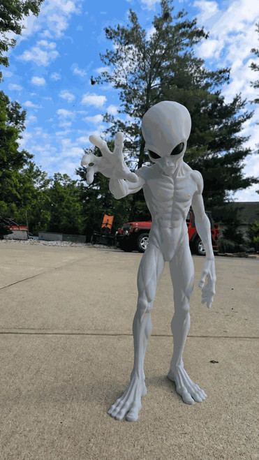 3 Ft Alien Medical Prop Inspired By 1947 Roswell Incident Sci Fi Horror Decor all pieces you glue everything your end 269.99 3dCurioPrints 3dcurioprints.com 444038069289_926C-1_D16B_!
