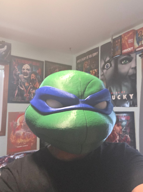 TMNT Leonardo helmet mask 1 fits heads up to 24" tail will be off you glue your end 169.99 3dCurioPrints 3dcurioprints.com 442714252903_C9AB