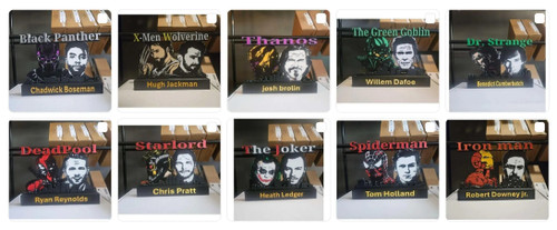Superhero 10 Nameplate Wall Art Desk Decor | 3dCurioPrints 79.99 3dCurioPrints 3dcurioprints.com 441876074005_87AE_!