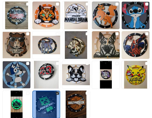 10" Wall Clock You Pick | Star Wars & More | 3dCurioPrints 79.99 3dCurioPrints 3dcurioprints.com 441876329595_E49E_!