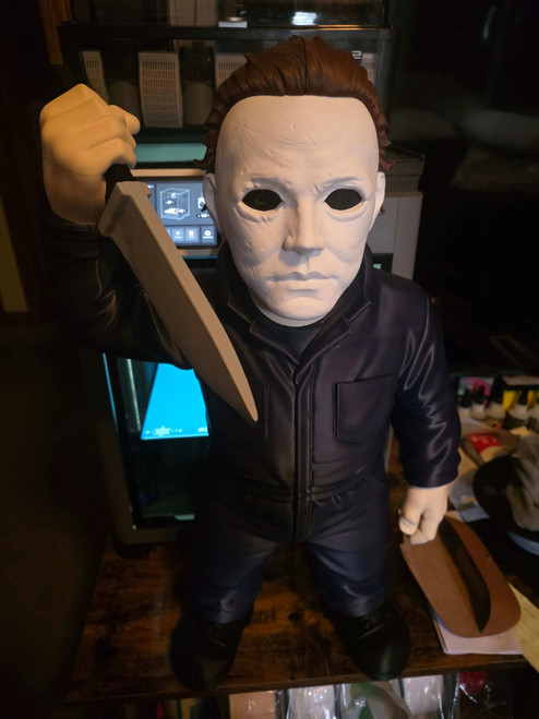 25 Tall Micheal Myers Halloween Bust stands up | 3dCurioPrints 269.99 3dCurioPrints 3dcurioprints.com 442546510234_CA3D_!