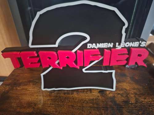 Terrifier 2 Art Clown 12" Horror Logo Prop Ready to Ship 44.99 3dCurioPrints 3dcurioprints.com 441546372219_E089
