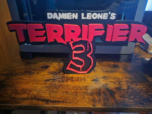 Terrifier 12 Art Clown Logo 12x7 Horror Prop | 3dCurioPrints 44.99 3dCurioPrints 3dcurioprints.com 441546901750_2166