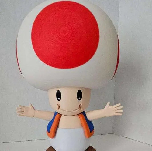 Life-Size 20" Toad Bust Statue Figure – Display Centerpiece 199.99 3dCurioPrints 3dcurioprints.com 441518946386_7932
