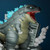 8" Godzilla on town