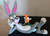 10" tall with ears Bugs Bunny laying down 11,12 long 6 walls