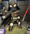13" 1ft 1in Darth Vader chibi 3 walls you glue in lightsaber due to shipping 