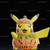Custom Life Size Pikachu Figure With Decorative Pumpkin Base 399.99 3dCurioPrints 3dcurioprints.com 444893416326_A920