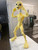 3ft+ Massive alien over 40" head in fingers you glue parts  yellow, white, grey, neon you pick color