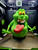 10 " Ghostbusters Slimer Neon Glow Bust Collectible Figure