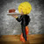 24" 2ft Sanji One piece holding turkey anime fire orange/red