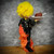 24" 2ft Sanji One piece holding turkey anime fire orange/red