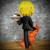 24" 2ft Sanji One piece holding turkey anime fire orange/red