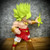 25 Inch Broly Dragon Ball Z Bust Statue Collectible 2ft 1in Handcrafted Display Figurine