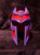 Magenta Mask Helmet For Costume Props Fits Heads Up To 24 Inches